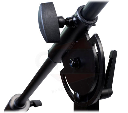 GRIFFIN Professional Studio Microphone Boom Stand with Casters - Extended Height Recording Mic Holder Tripod on Wheels - Tall Telescoping Arm Mount