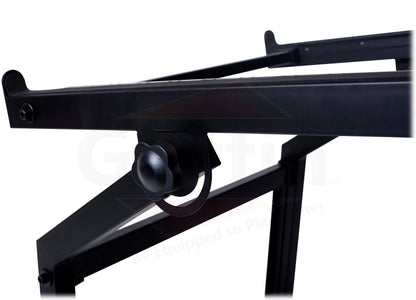 Rack Mount Rolling Stand & Adjustable Mixer Platform Rails by GRIFFIN - 19U Cart Holder for Music Studio Booth Pro Audio Recording Cabinet Equipment