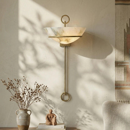 Tether Alabaster Wall Sconce