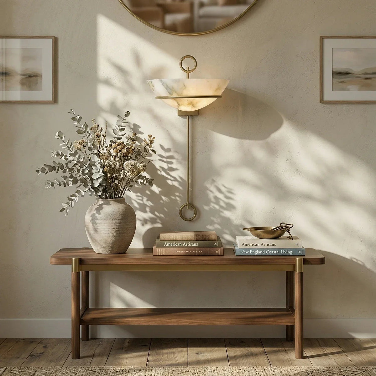 Tether Alabaster Wall Sconce