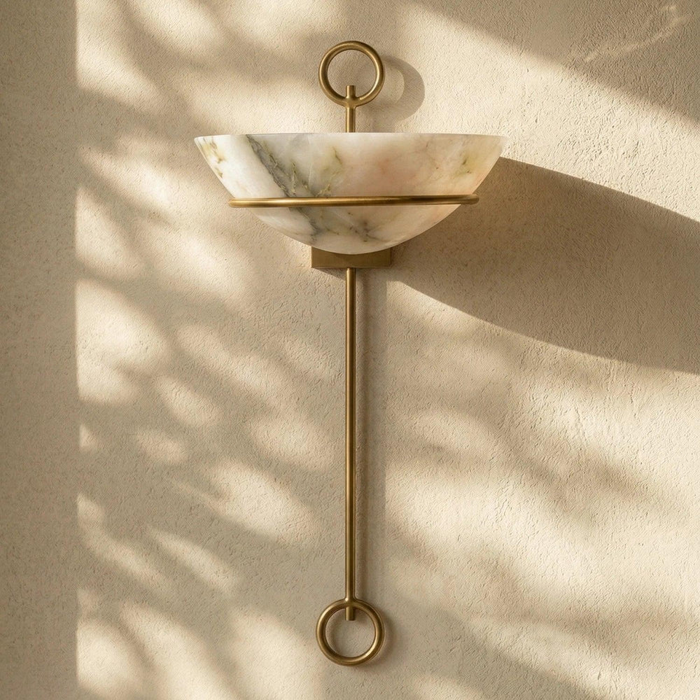 Tether Alabaster Wall Sconce