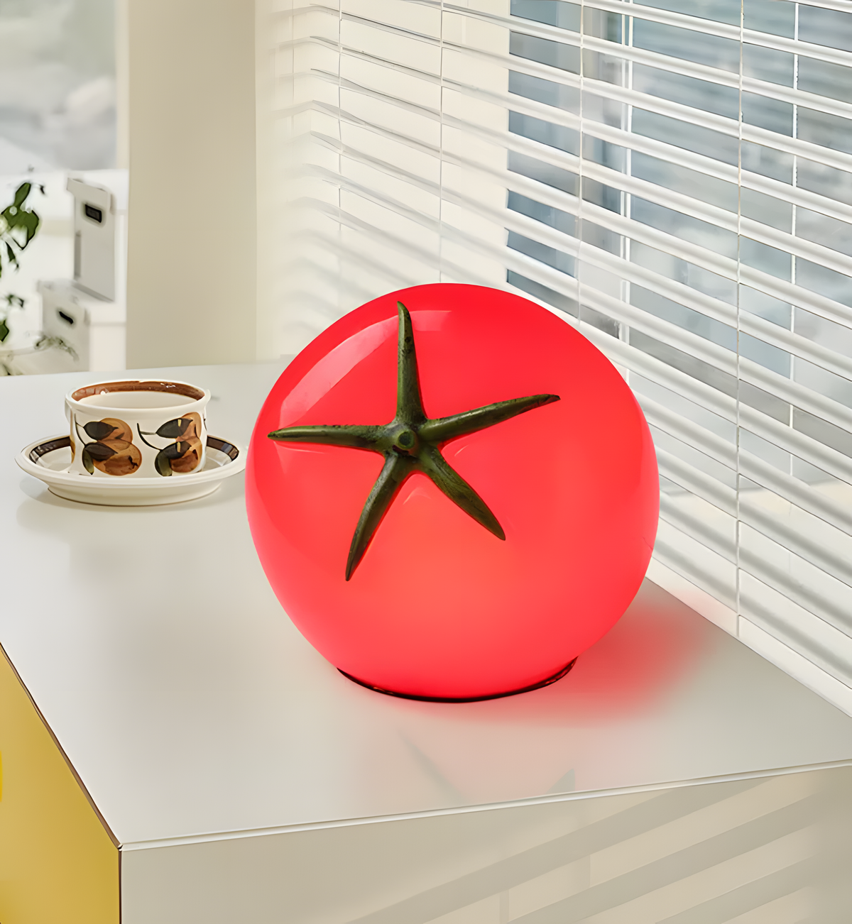 Tomato Glass Table Lamp