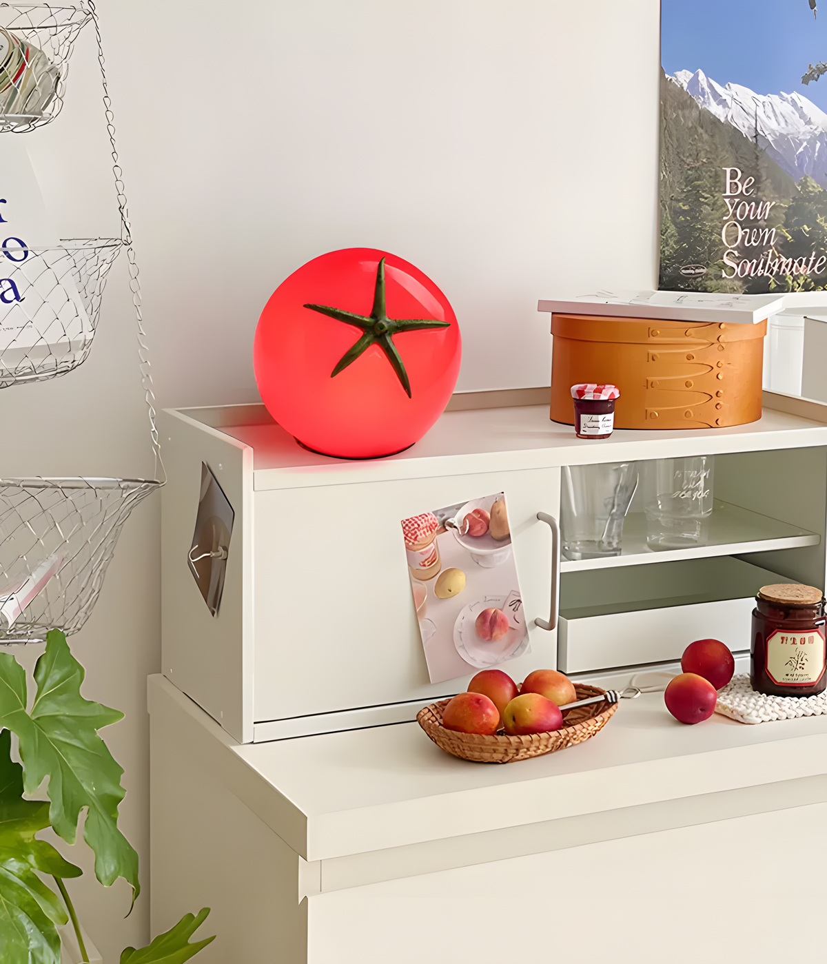 Tomato Glass Table Lamp