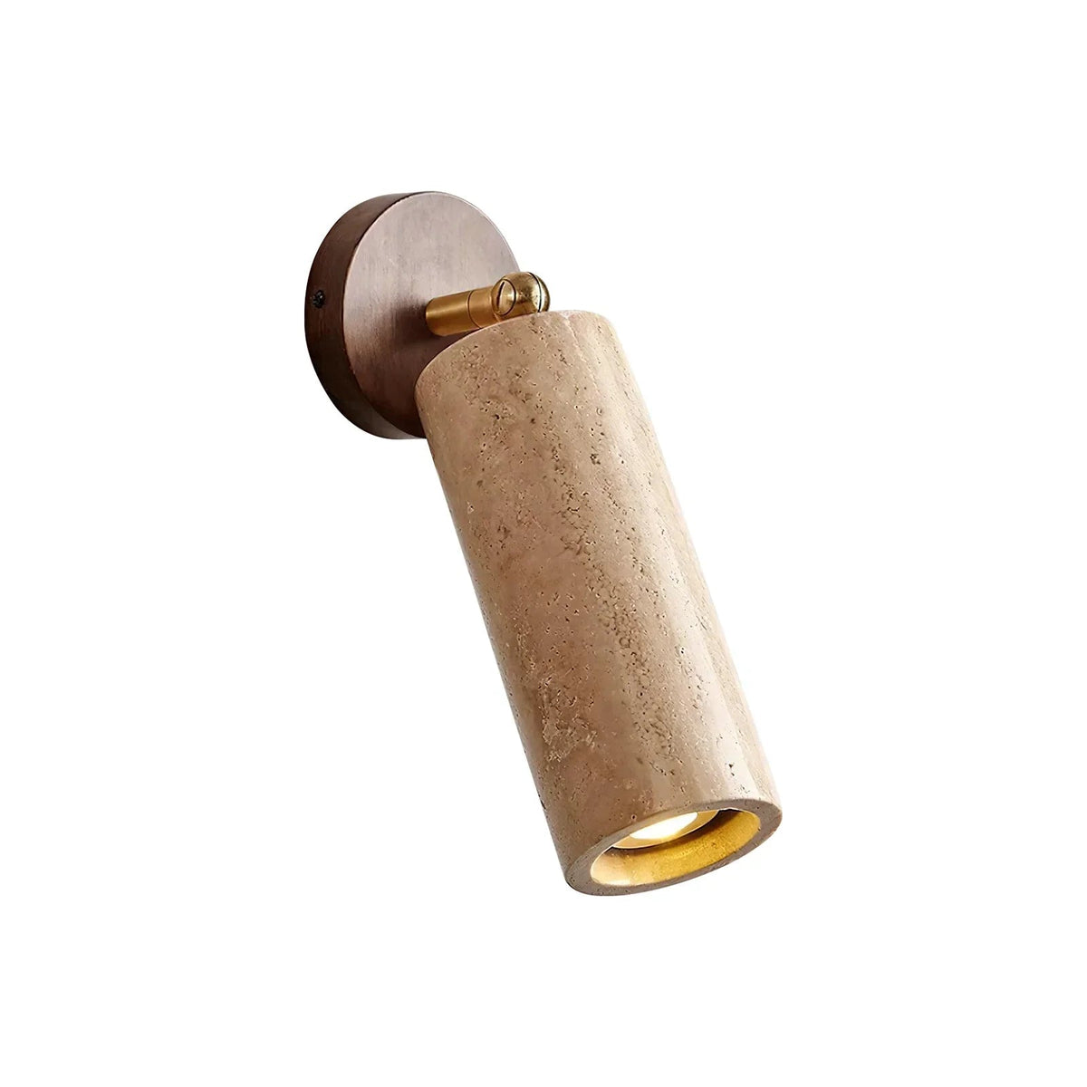 Avenelle Travertine Wood Wall Sconce