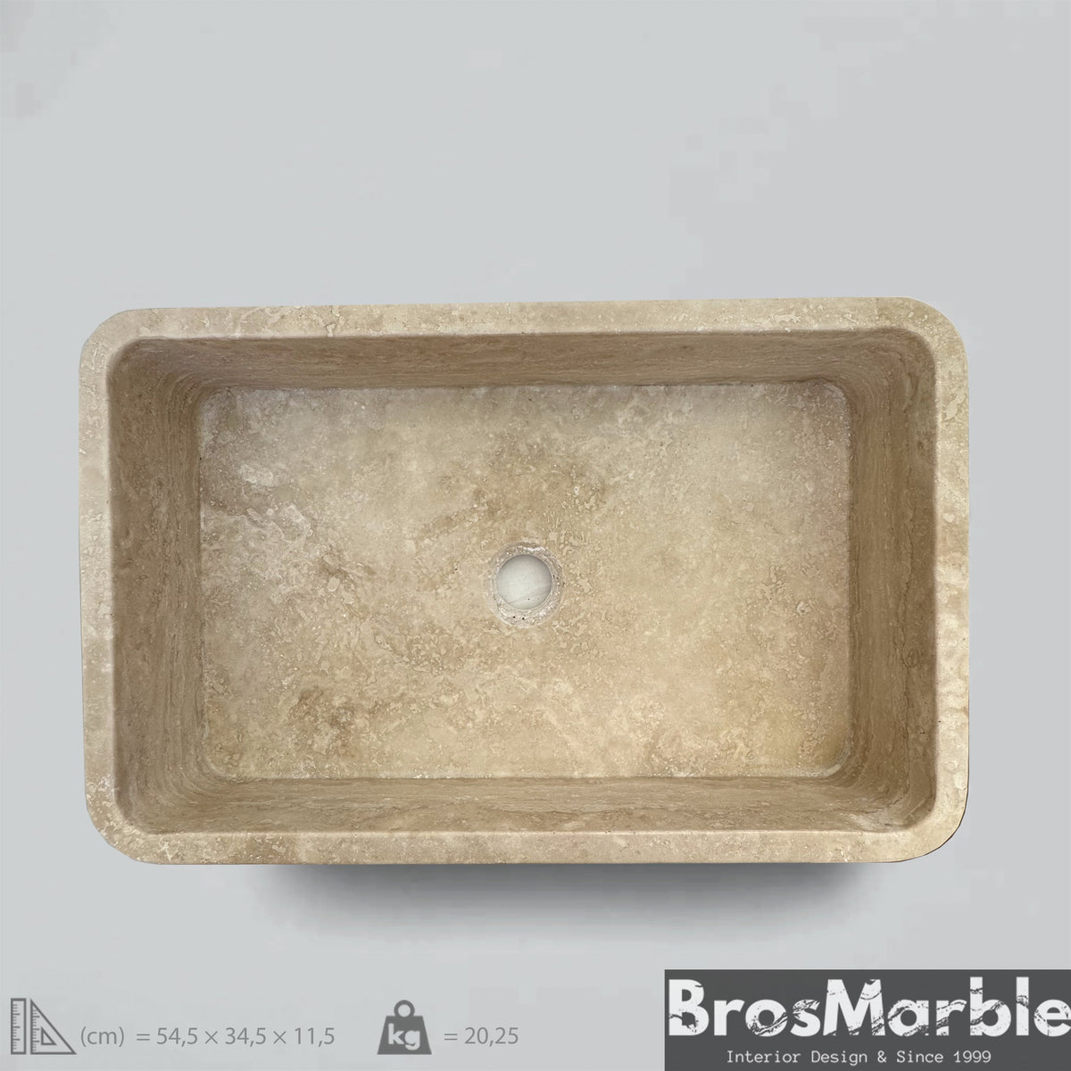 Custom Travertine Sink