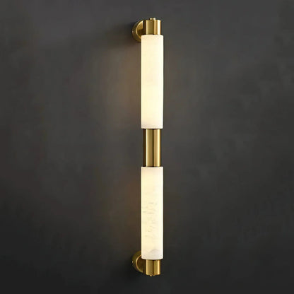 Tube Alabaster Wall Sconce