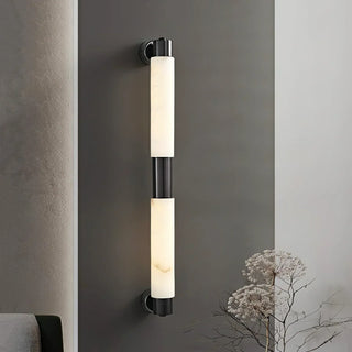 Tube Alabaster Wall Sconce