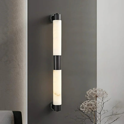 Tube Alabaster Wall Sconce