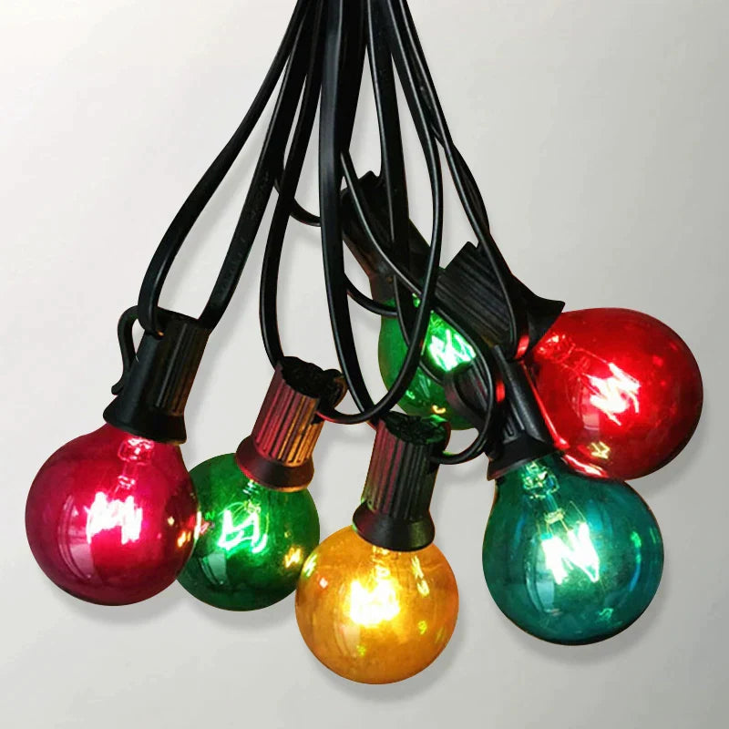 DecorBites™ G40 Edison Glass Incandescent String Lights - 25FT Waterproof Outdoor Patio Fairy Lights
