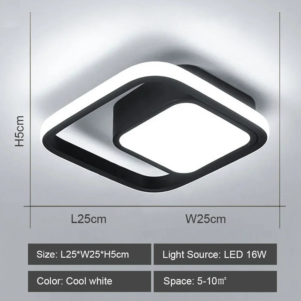DecorBites™ LED Ceiling Lights: Modern Shade for Home & Living Room Lighting