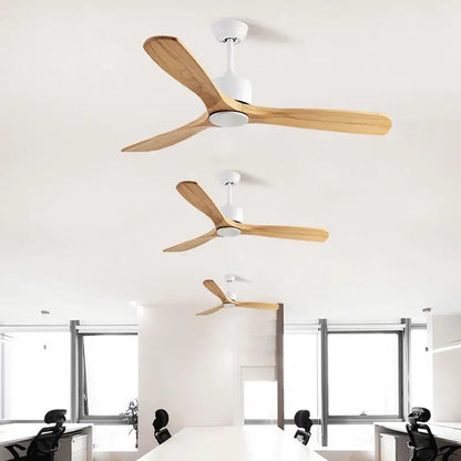 DecorBites™ 42" Wooden Ceiling Fan Remote Control Decorative Home Fan DC 110-240V