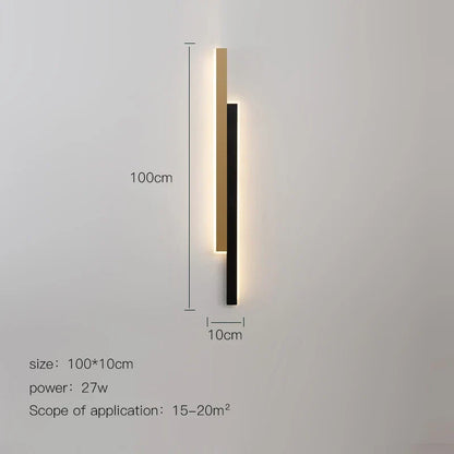 DecorBites™ LED Black Wall Lamp for Modern Living Room, Bedroom, Bar & Corridor