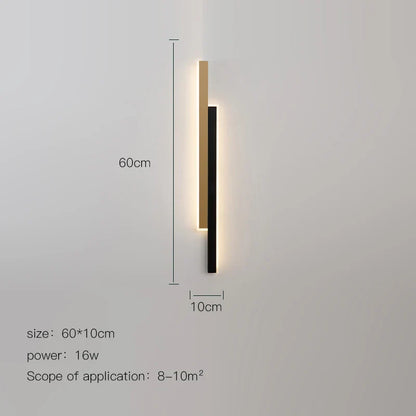 DecorBites™ LED Black Wall Lamp for Modern Living Room, Bedroom, Bar & Corridor