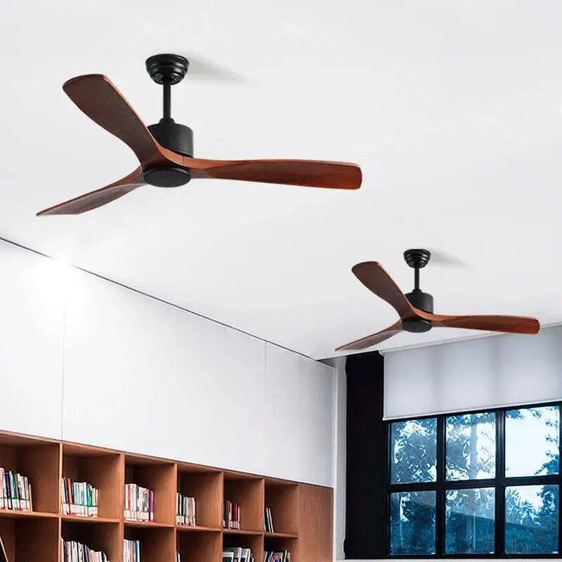 DecorBites™ 42" Wooden Ceiling Fan Remote Control Decorative Home Fan DC 110-240V