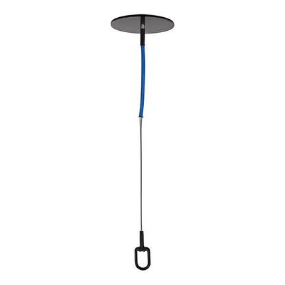 5K Drop Thru Anchor with Swivel D-Ring - 4in Round Plate - Cable - All Lengths
