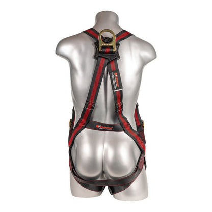 Kapture 5 Point Elite Full Body Harness - 2 D-Rings - Pull Thru Legs - All Sizes