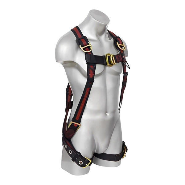 Kapture 5 Point Elite Full Body Harness - 4 D-Rings - Tongue Buckle Legs - All Sizes