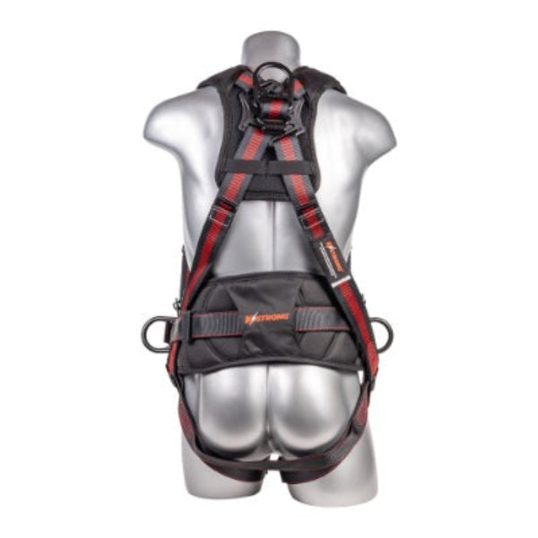 Kapture 5 Point Epic Full Body Harness - 3 D-Rings - QC Chest - Tongue Buckle Legs - Shoulder Pads & Waist Belt - All Sizes