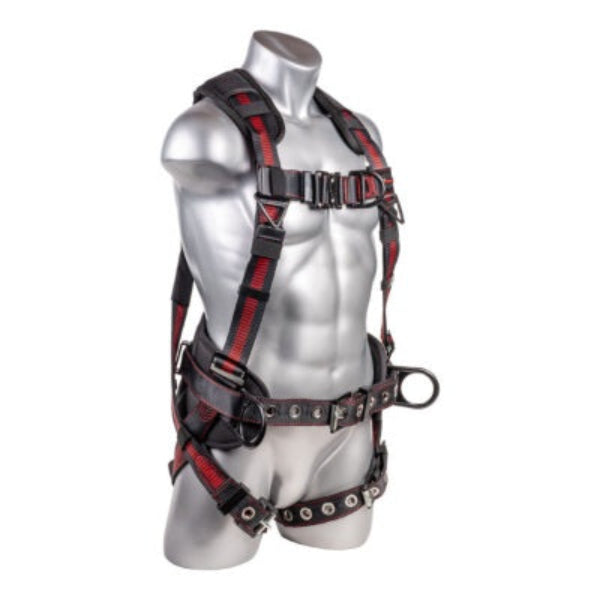 Kapture 5 Point Epic Full Body Harness - 4 D-Rings - QC Chest - Tongue Buckle Legs - Shoulder Pads & Waist Belt - All Sizes