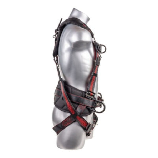 Kapture 5 Point Epic Full Body Harness - 4 D-Rings - QC Chest - Tongue Buckle Legs - Shoulder Pads & Waist Belt - All Sizes