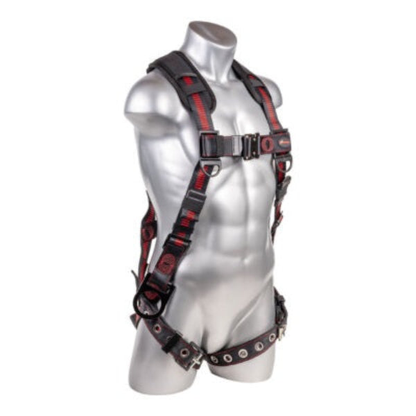 Kapture 5 Point Elite+ Full Body Harness - 3 D-Rings - QC Chest - Tongue Buckle Legs & Shoulder Pads - All Sizes