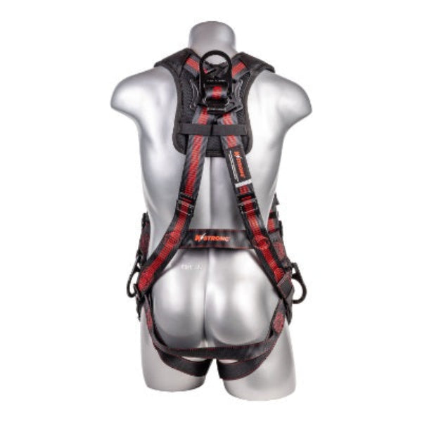 Kapture 5 Point Elite+ Full Body Harness - 3 D-Rings - QC Chest - Tongue Buckle Legs & Shoulder Pads - All Sizes
