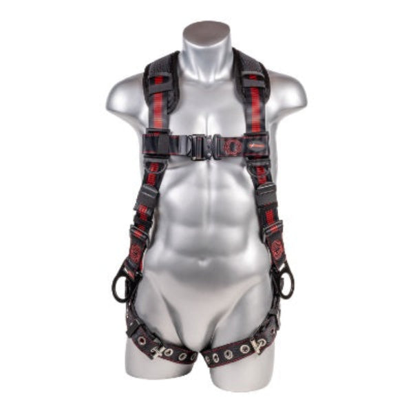 Kapture 5 Point Elite+ Full Body Harness - 3 D-Rings - QC Chest - Tongue Buckle Legs & Shoulder Pads - All Sizes