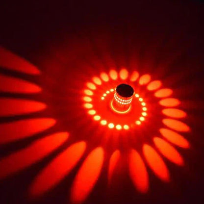 DecorBites™ Aluminum Spiral LED Wall Lamp for Bedroom and Living Room