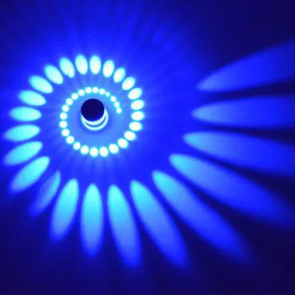 DecorBites™ Aluminum Spiral LED Wall Lamp for Bedroom and Living Room