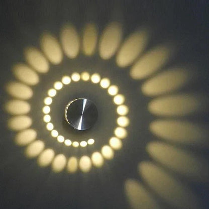 DecorBites™ Aluminum Spiral LED Wall Lamp for Bedroom and Living Room