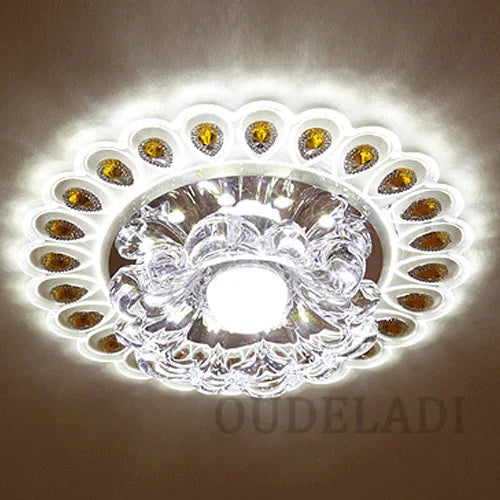 DecorBites™ Crystal Glass LED Ceiling Spot Light for Home Decor
