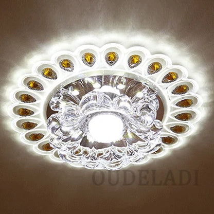 DecorBites™ Crystal Glass LED Ceiling Spot Light for Home Decor