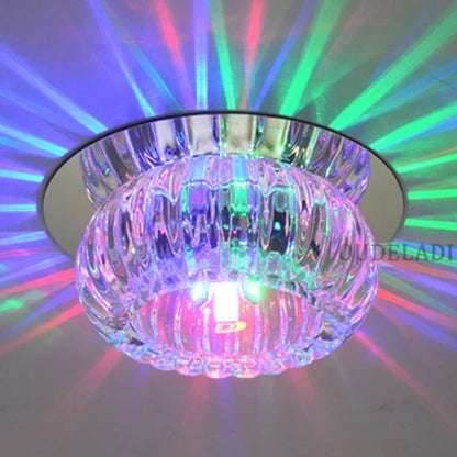 DecorBites™ Crystal LED Flush Mount Ceiling Light for Modern Living Spaces