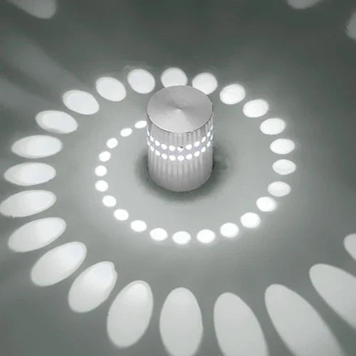 DecorBites™ Aluminum Spiral LED Wall Lamp for Bedroom and Living Room