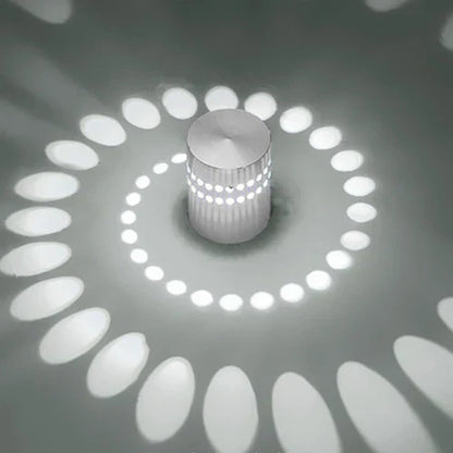 DecorBites™ Aluminum Spiral LED Wall Lamp for Bedroom and Living Room