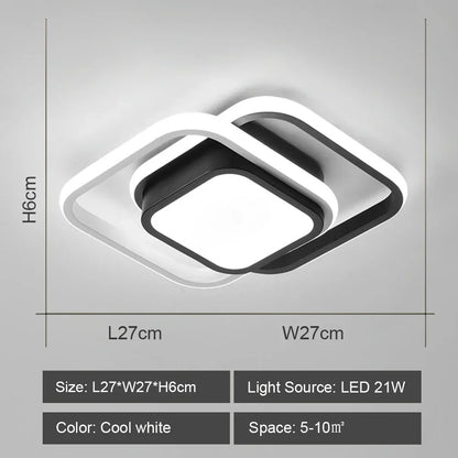 DecorBites™ LED Ceiling Lights: Modern Shade for Home & Living Room Lighting