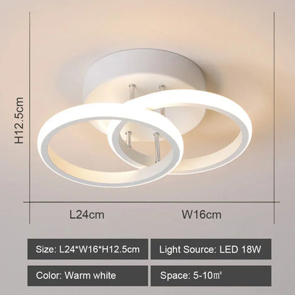 DecorBites™ LED Ceiling Lights: Modern Shade for Home & Living Room Lighting