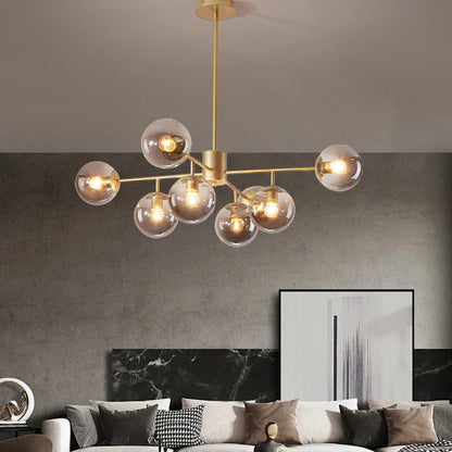 DecorBites™ Black Gold Nordic Pendant Chandelier for Dining Kitchen Living Bedroom Lighting