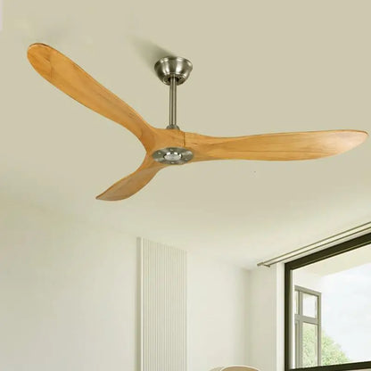 DecorBites™ 88" Large Wood Blade Ceiling Fan with Remote Control and DC Motor
