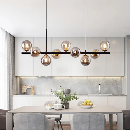 DecorBites™ Black Gold Nordic Pendant Chandelier for Dining Kitchen Living Bedroom Lighting