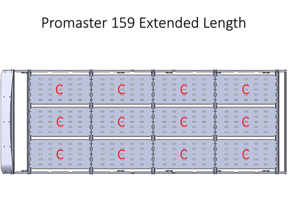 Promaster Van 159 EXT High Roof Strata Roof Rack