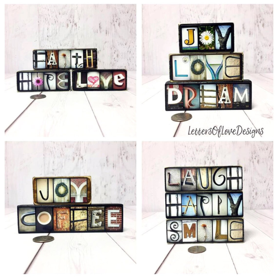 Volleyball Word Block | Multiple Sizes & Colors | Letters of Love Designs