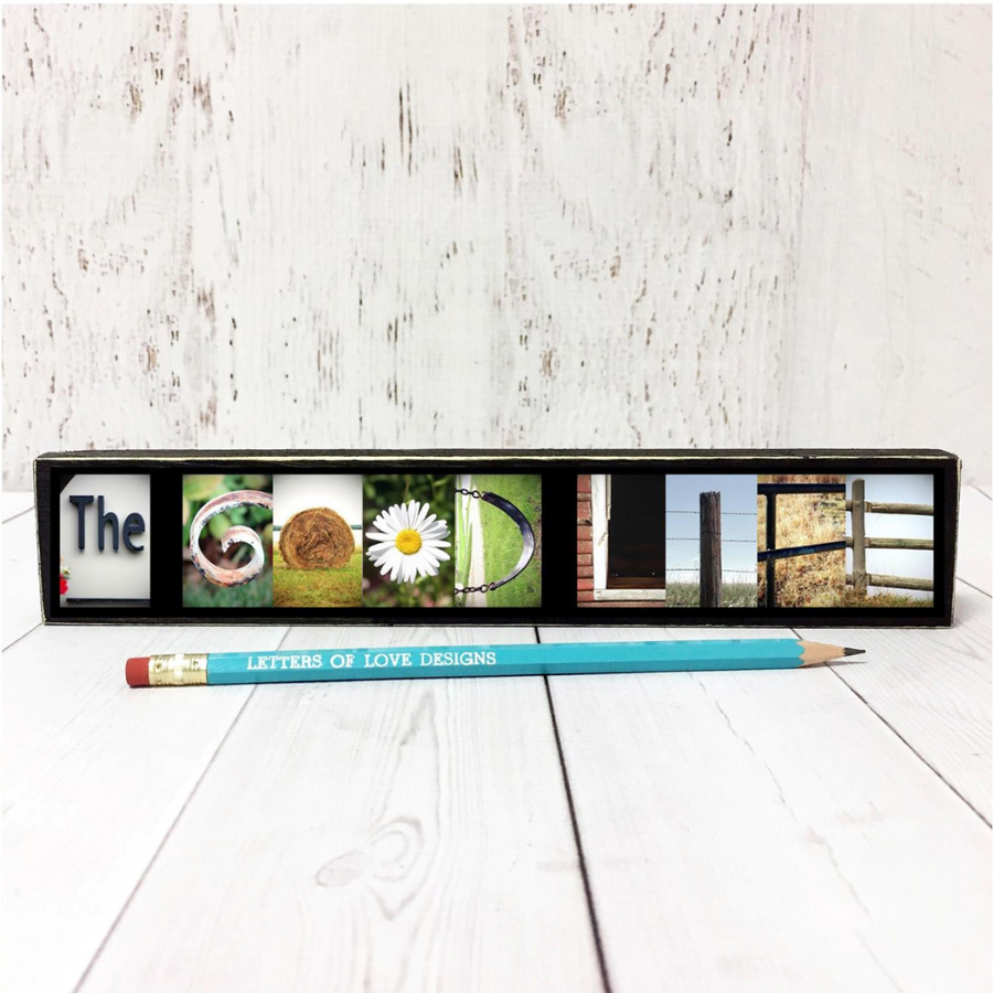 The Good Life Word Block | Multiple Sizes | Letters of Love Designs