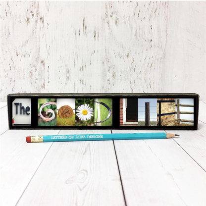The Good Life Word Block | Multiple Sizes | Letters of Love Designs