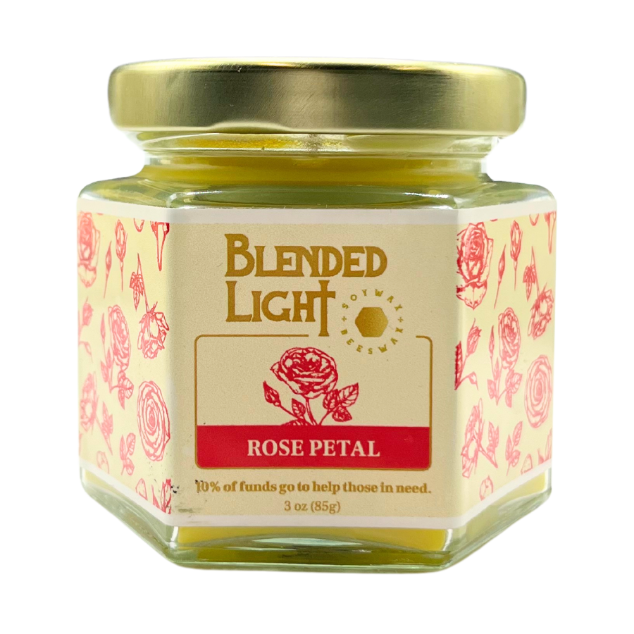 Rose Scented Candle | Multiple Sizes | Blended Light
