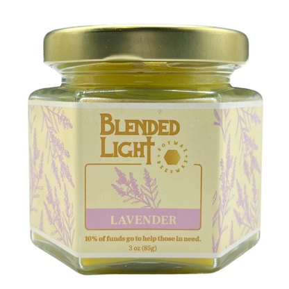 Lavender Scented Candle | Multiple Sizes | Blended Light