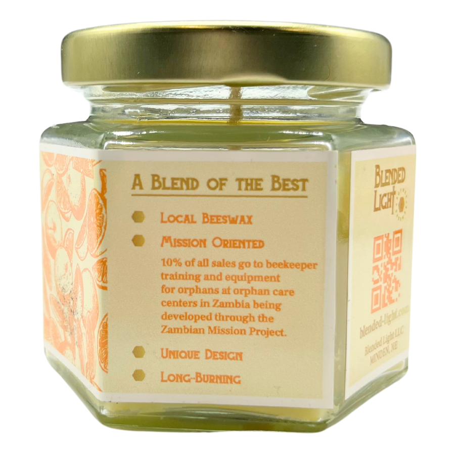 Orange Scented Candle | Multiple Sizes | Blended Light