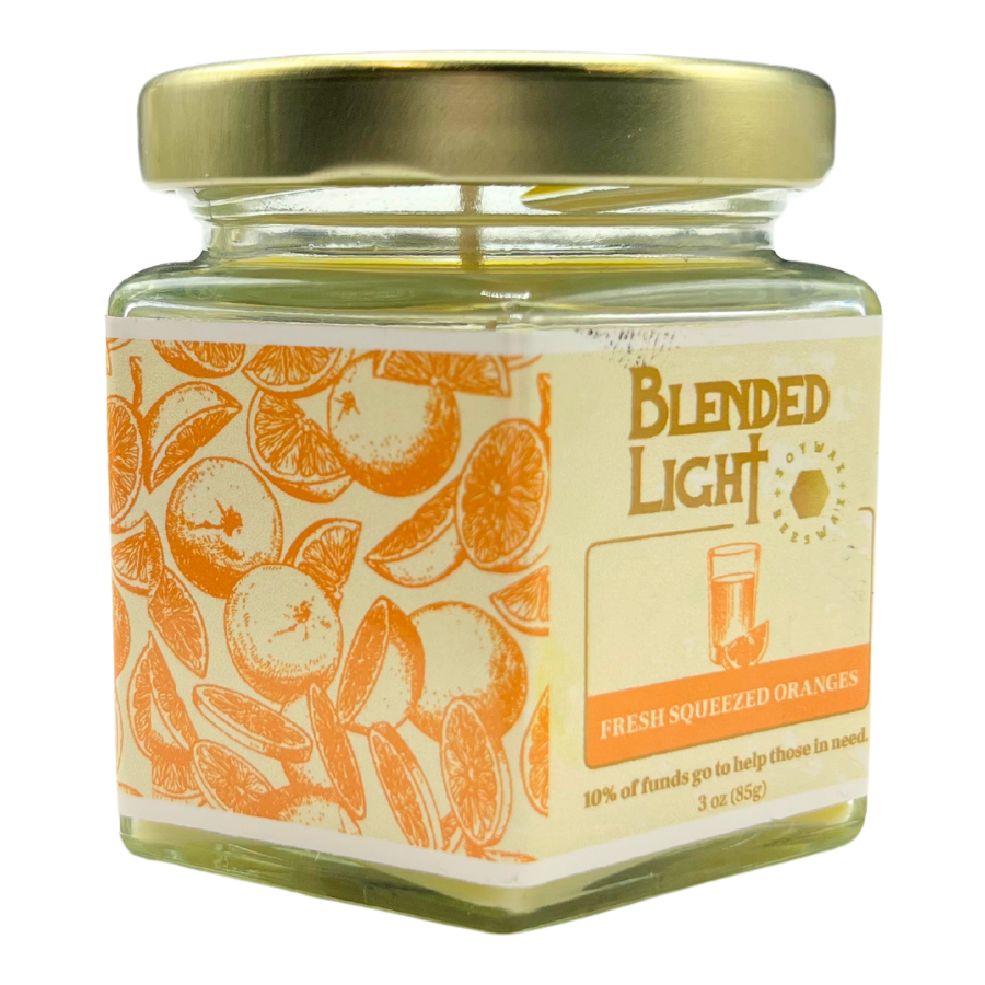 Orange Scented Candle | Multiple Sizes | Blended Light