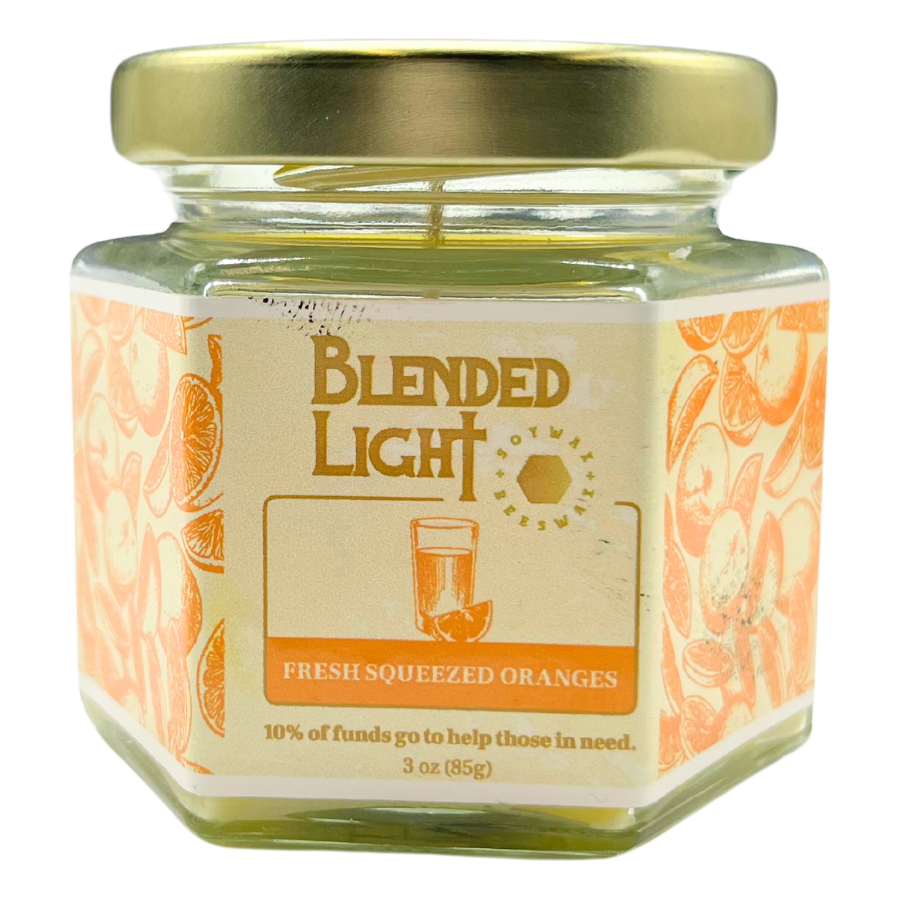 Orange Scented Candle | Multiple Sizes | Blended Light