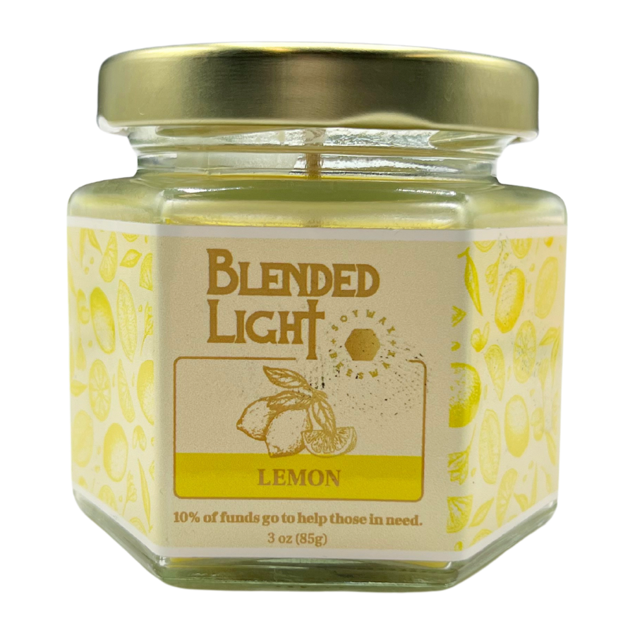Lemon Scented Candle | Multiple Sizes | Blended Light